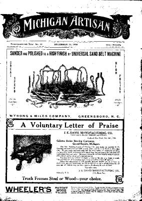 Michigan Artisan, December 10, 1906