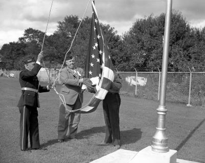 American Legion, Flag raising--Valley Field