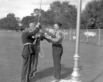 American Legion, Flag raising--Valley Field