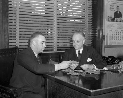 Baisch Brothers Sport Store, robber and police chief
