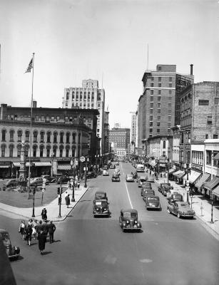 Shriners Parade, view of downtown