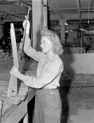 Robert W. Irwin Company, girl worker, brother was killed in service
