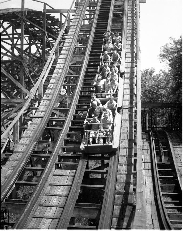 Roller Coaster at Ramona Park