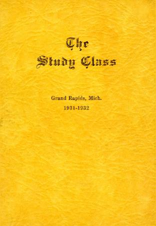 Grand Rapids Study Club Yearbook for 1931-1932