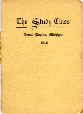 Grand Rapids Study Club Yearbook for 1918