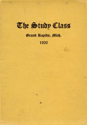 Grand Rapids Study Club Yearbook for 1920