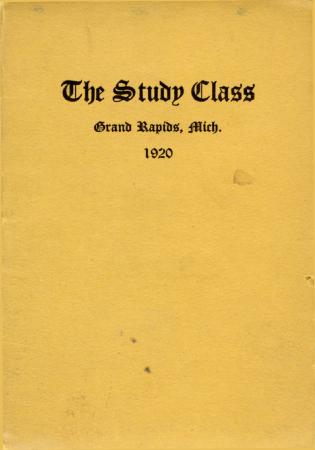 Grand Rapids Study Club Yearbook for 1920