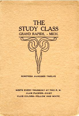 Grand Rapids Study Club Yearbook for 1912