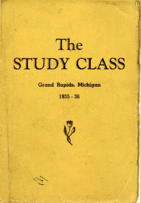 Grand Rapids Study Club Yearbook for 1935-1936