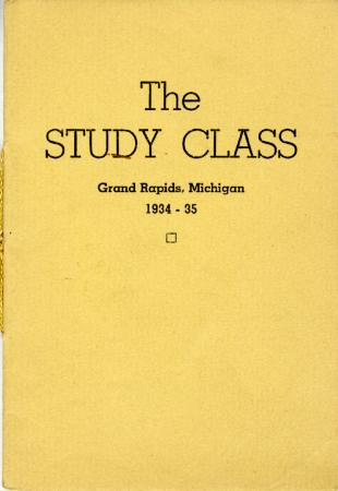 Grand Rapids Study Club Yearbook for 1934-1935