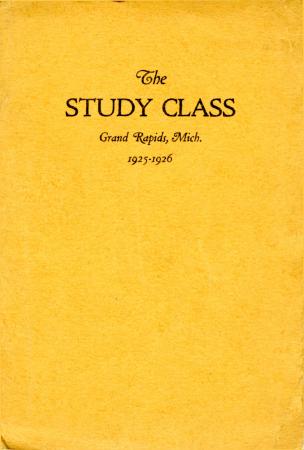Grand Rapids Study Club Yearbook for 1925-1926