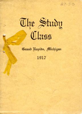 Grand Rapids Study Club Yearbook for 1917