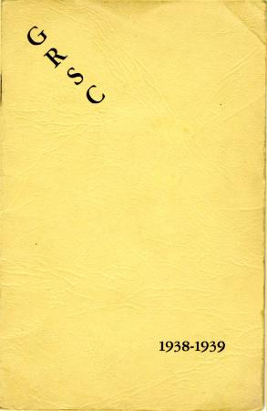 Grand Rapids Study Club Yearbook for 1938-1939