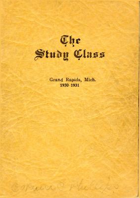 Grand Rapids Study Club Yearbook for 1930-1931