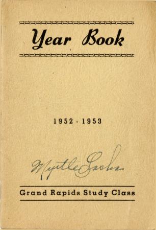 Grand Rapids Study Club Yearbook for 1952-1953