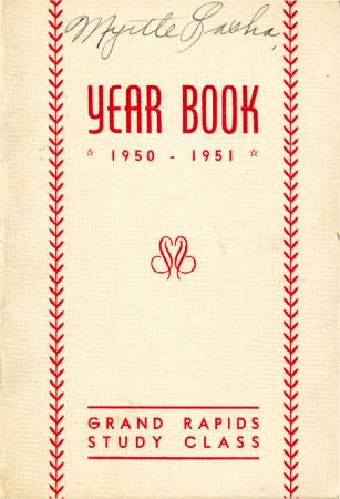 Grand Rapids Study Club Yearbook for 1950-1951