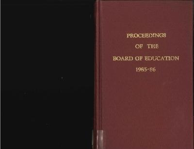 Budget for Grand Rapids Public Schools, 1986-1987