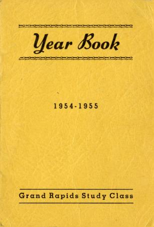 Grand Rapids Study Club Yearbook for 1954-1955