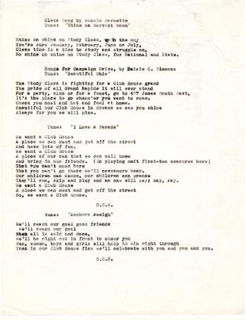 Typescript document: Songs and Poems