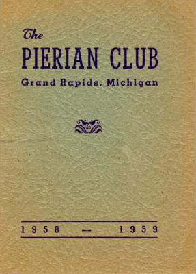 The Pierian Club Yearbook for 1958-1959