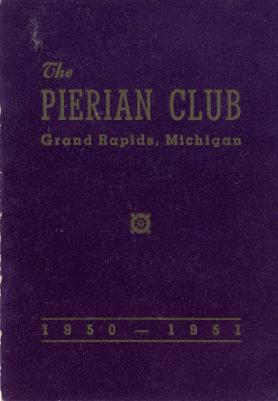 The Pierian Club Yearbook for 1950-1951