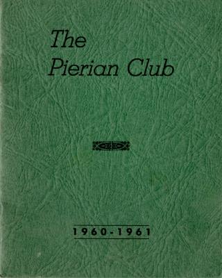The Pierian Club Yearbook for 1960-1961