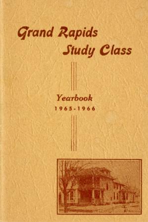 Grand Rapids Study Club Yearbook for 1965-1966