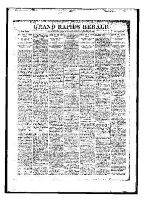 Issue of Grand Rapids Herald for Thursday, October 26, 1893